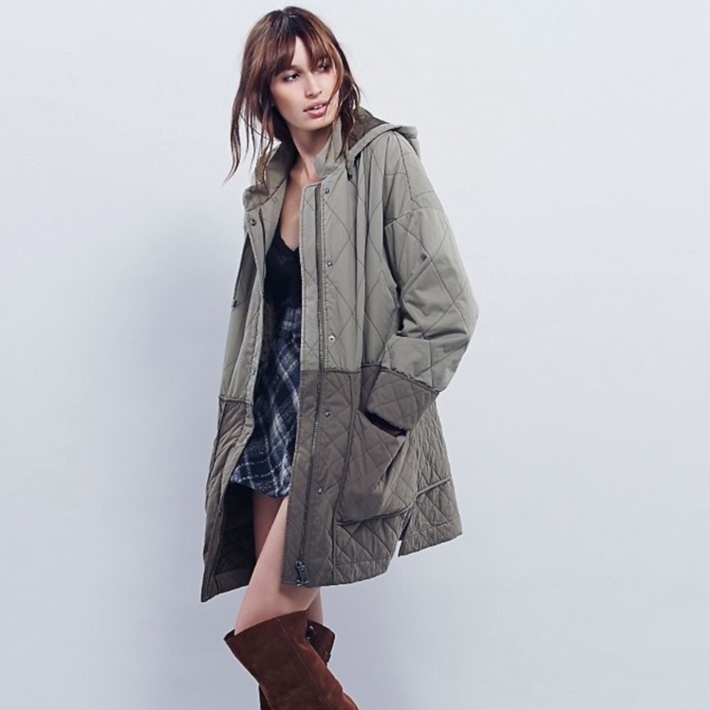 Free People oversized hooded parka